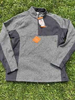 Spyder Grey & Charcoal Half-Zip Pullover